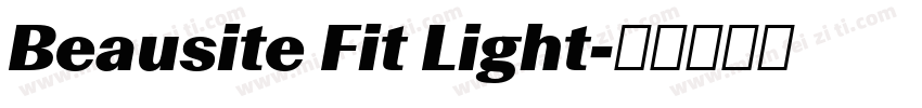 Beausite Fit Light字体转换